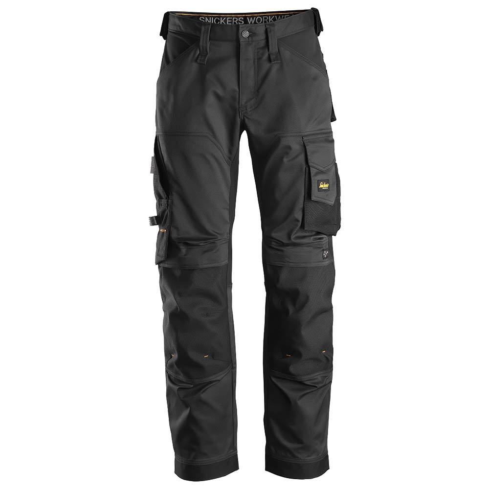Snickers U6351 AllroundWork Stretch Loose Fit Work Pants (Black)