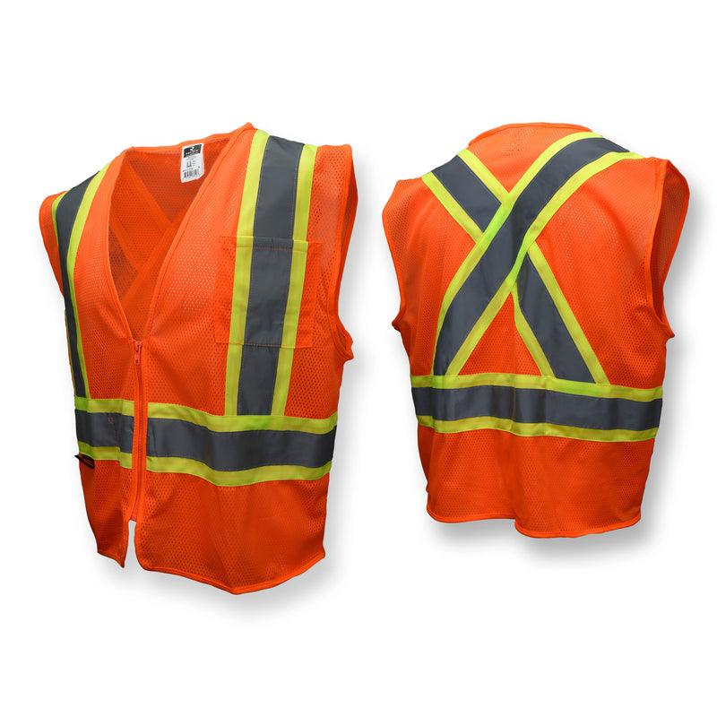 SV22X Economy Mesh X-Back Type R Class 2 Safety Vest with Two-Tone Trim