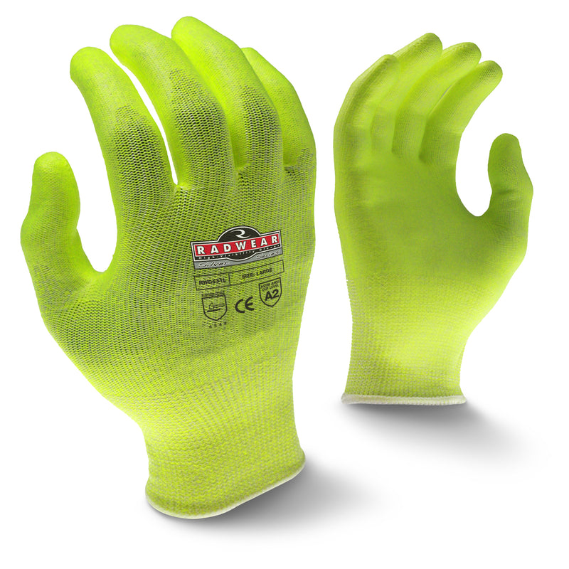 RWG531 Radwear® Silver Series™ Cut Protection Level A2 High Visibility Grip Glove (Pack of 12)