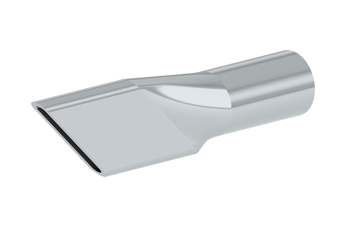 Self Threading Bevel End Metal Slot Nozzle 1/8"