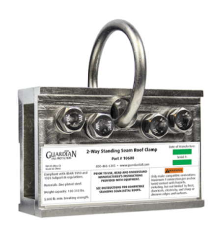 Guardian 10600 Two-Way Universal Standing Seam Roof Clamp