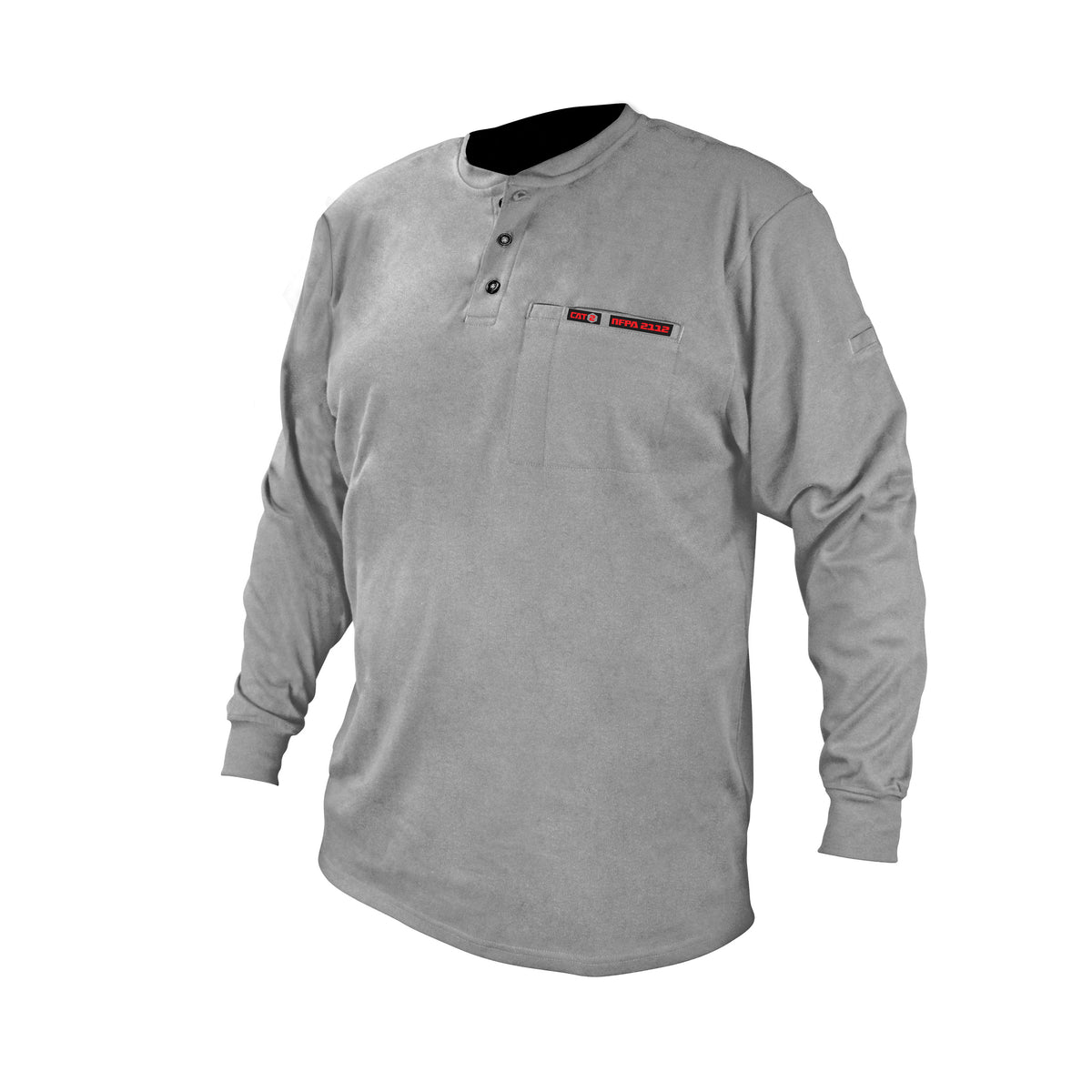 FRS-002 VolCore™ Long Sleeve Cotton Henley FR Shirt - WRYKER Construction Supply