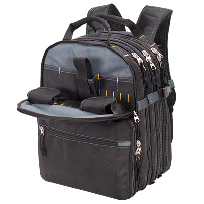 Mochila de almacenamiento de herramientas Base moldeada CLC 38 Equipo de trabajo de bolsillo