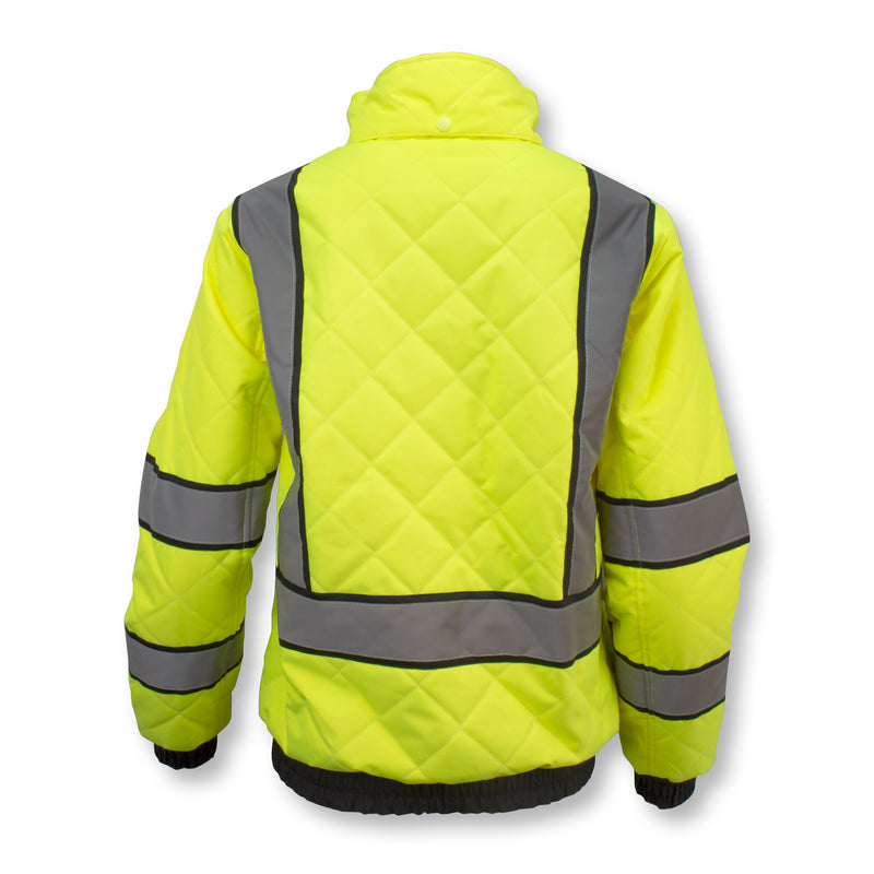 SJ930-3ZGW Women's Class 3 Quilted Bomber Jacket