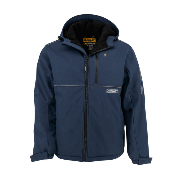 Men's Heated Soft Shell Jacket with Sherpa Lining Kitted