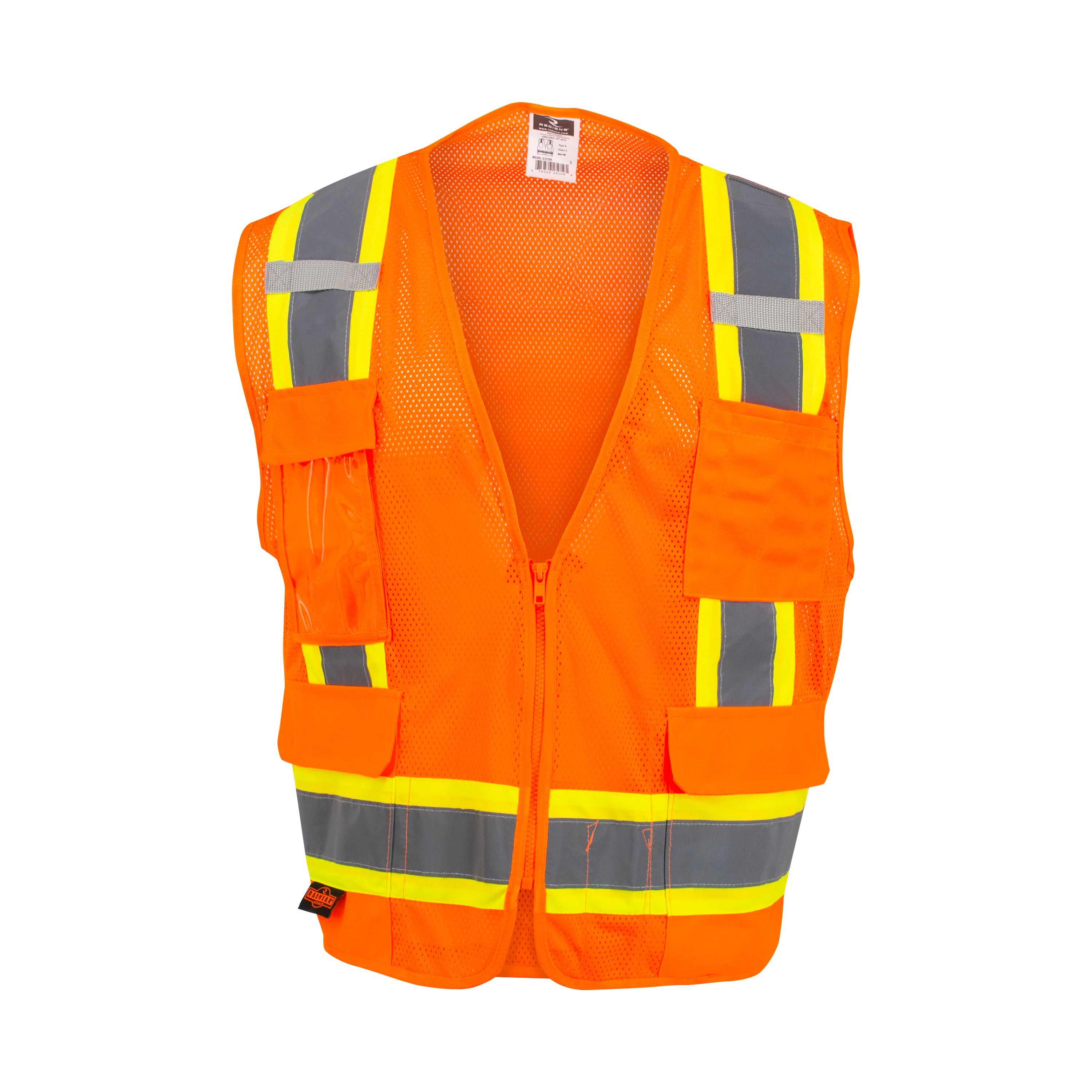 Radians SV6-2ZOM Class 2 Orange Performance Safety Vest