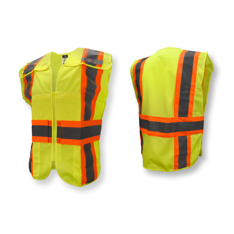 SV24-2 Type R Class 2 Breakaway Expandable Two Tone Mesh Safety Vest