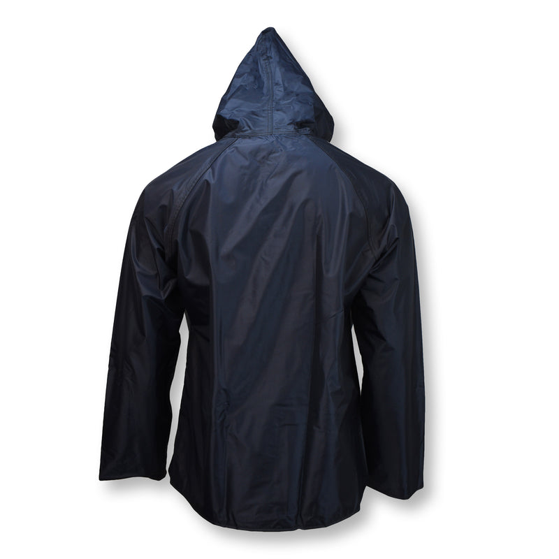 Nylon Rain Jacket With Attached Hood