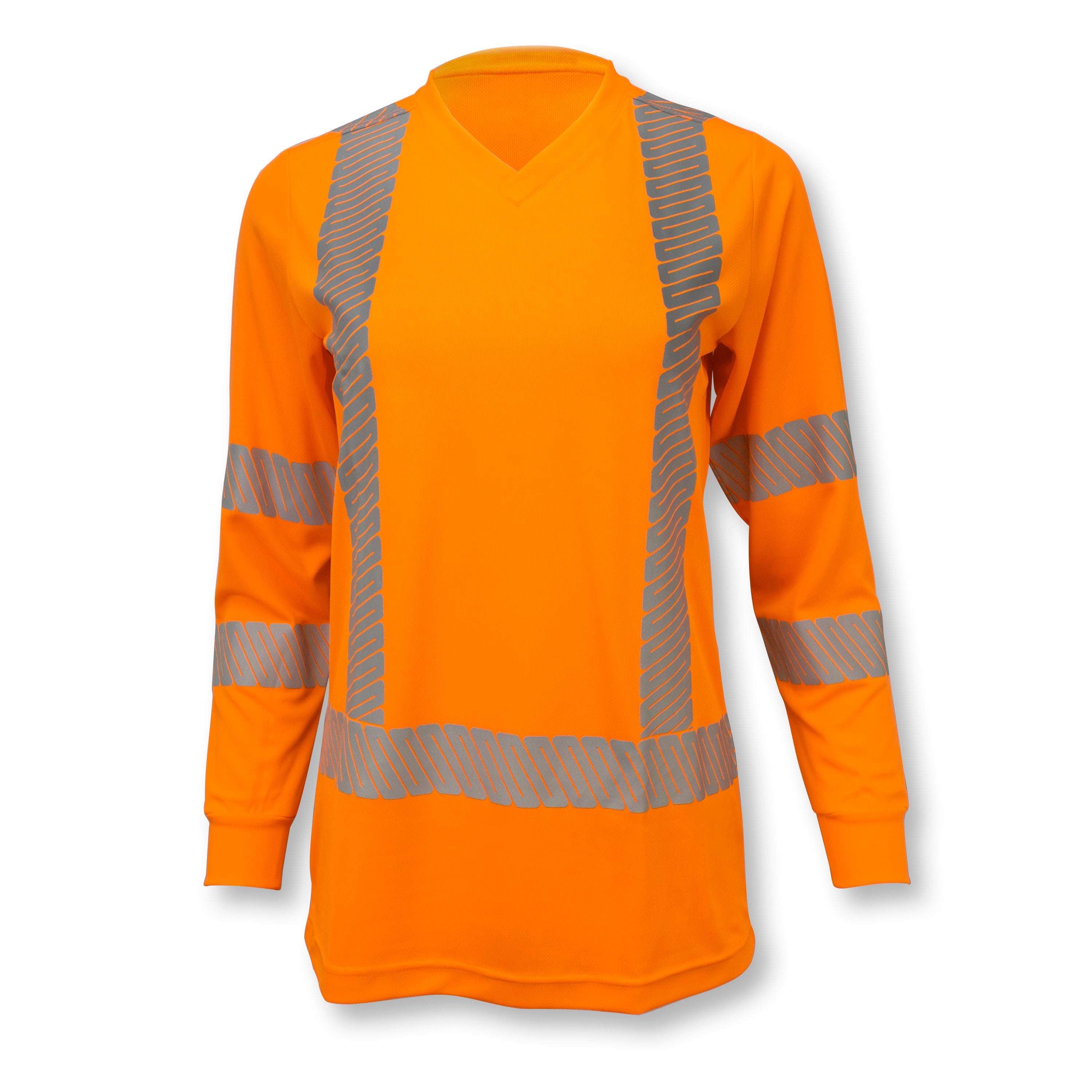 Camiseta de seguridad de manga larga para mujer Clase 3 que absorbe la humedad ST21W-3