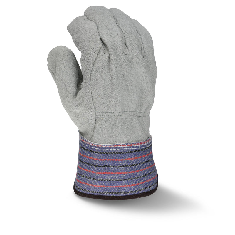 RWG3206 Full Regular Shoulder Gray Split Cowhide Leather Palm Glove (Pack of 12)