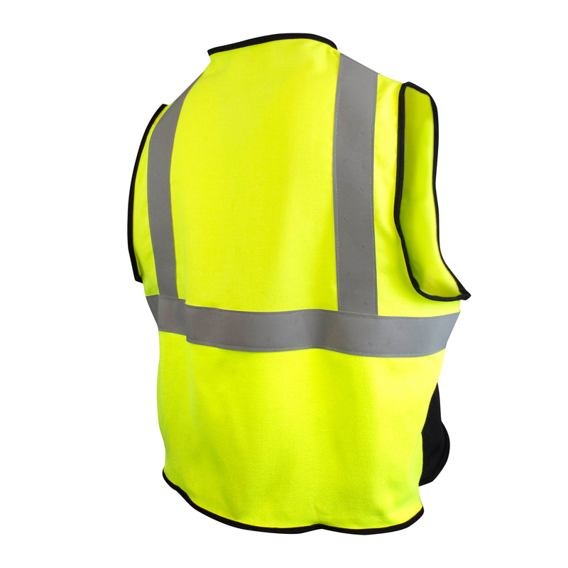 Green Color Blocked FR Vest Solid 5.5 Oz DH Cat 1 Class 2