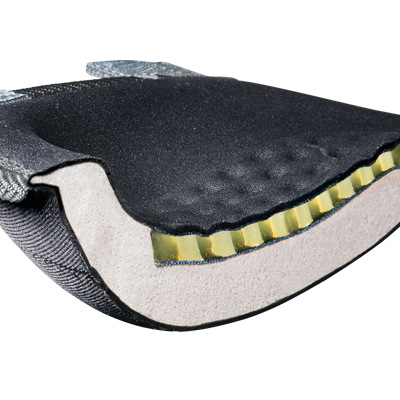 Rodilleras con correa elástica de múltiples superficies con GEL-TEK™ y STABILI-CAP™