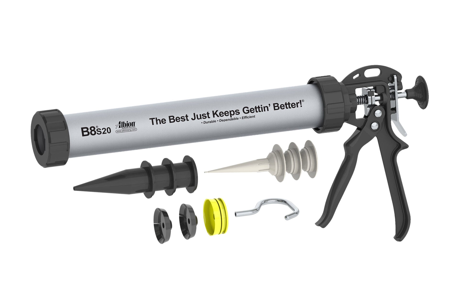 NEW! 20oz B-Line Manual Sausage Gun w/ High Output / Low Thrust 8:1 Ratio