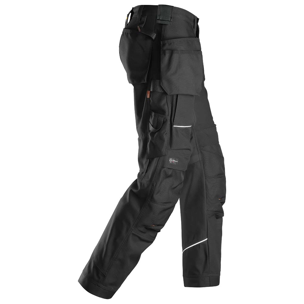 Pantalones de trabajo de lona RuffWork + bolsillos tipo funda (negro/negro)