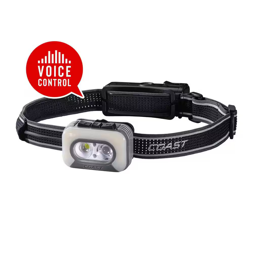 RL35R Rechargeable VOICE Controlled Headlamp 1100 Lumens