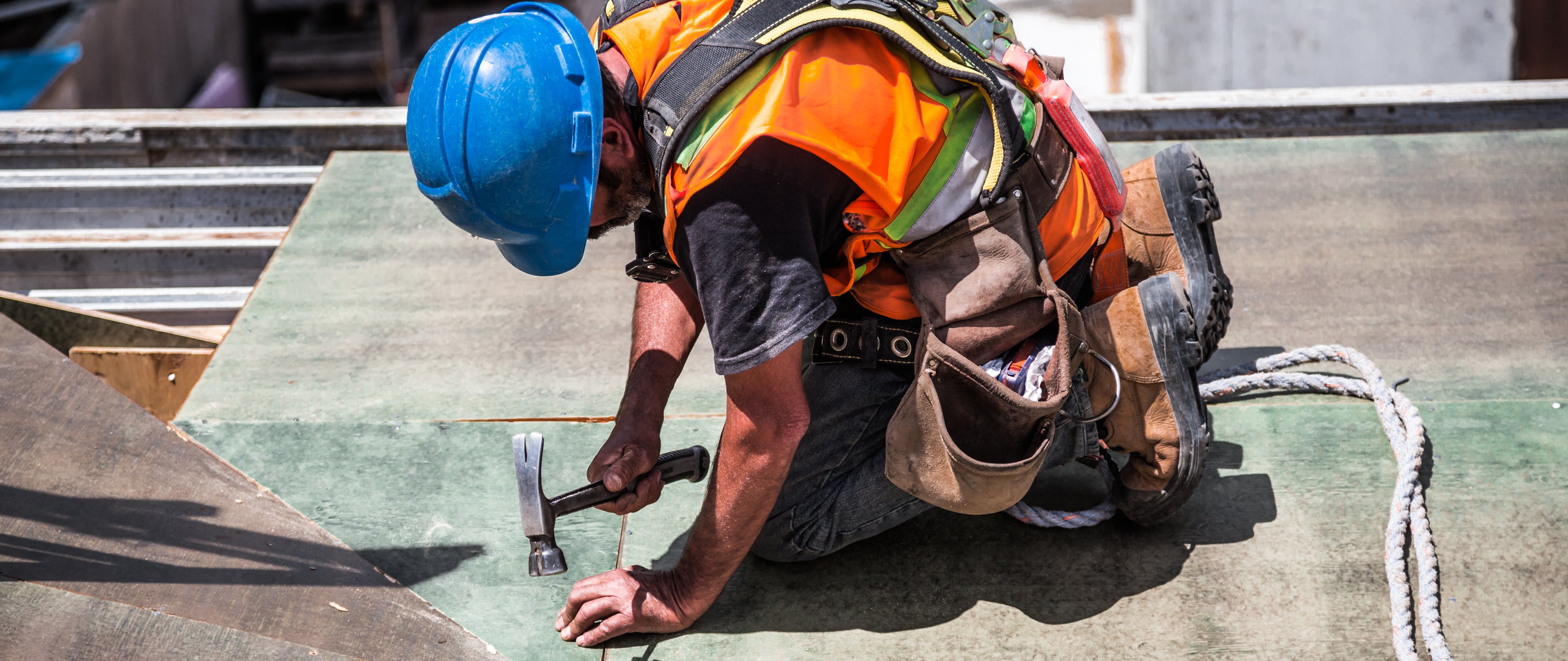 Roofing Construction in Progress | WRYKER Construction Supply