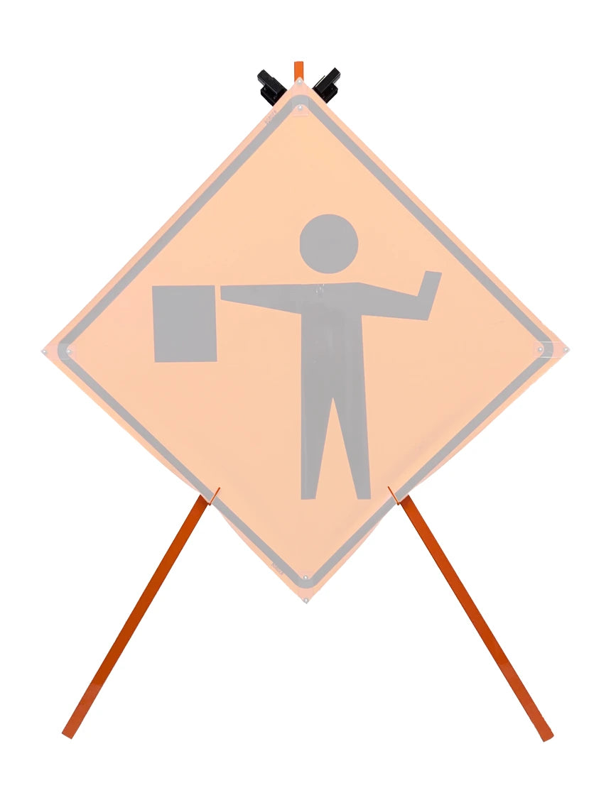Hevy Duty Tripod Stand for Rollup and Rigid Signs with 48" and 36" Bracket