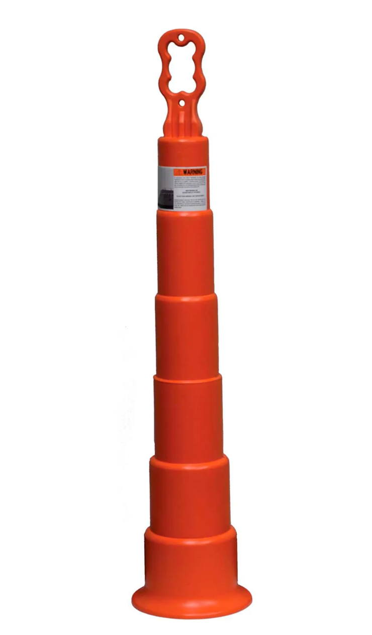 Cortina Guardian™ Roof Warning Line Delineator Kit (50 Cones & 30 Lb Bases With Red Warning Line)