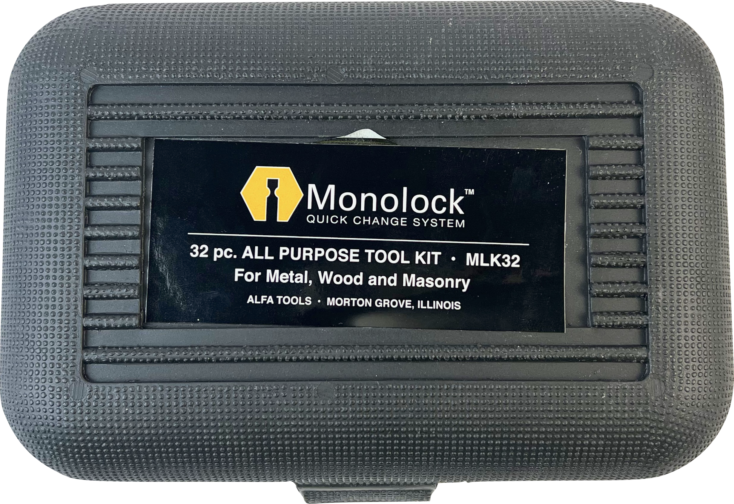 Alfa 32 Piece All Purpose Tool Kit for Metal, Wood and Masonry with Monolock Quick Change System (MLK32)