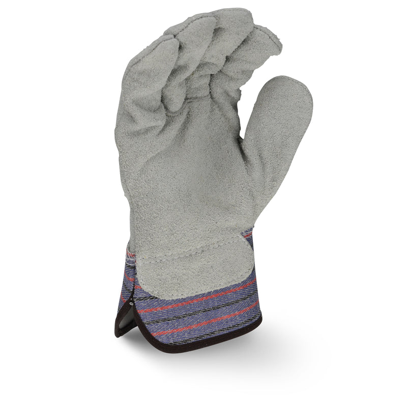 RWG3206 Full Regular Shoulder Gray Split Cowhide Leather Palm Glove (Pack of 12)