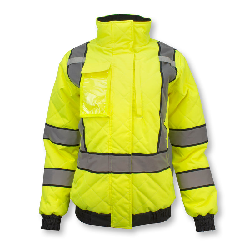 SJ930-3ZGW Women's Class 3 Quilted Bomber Jacket