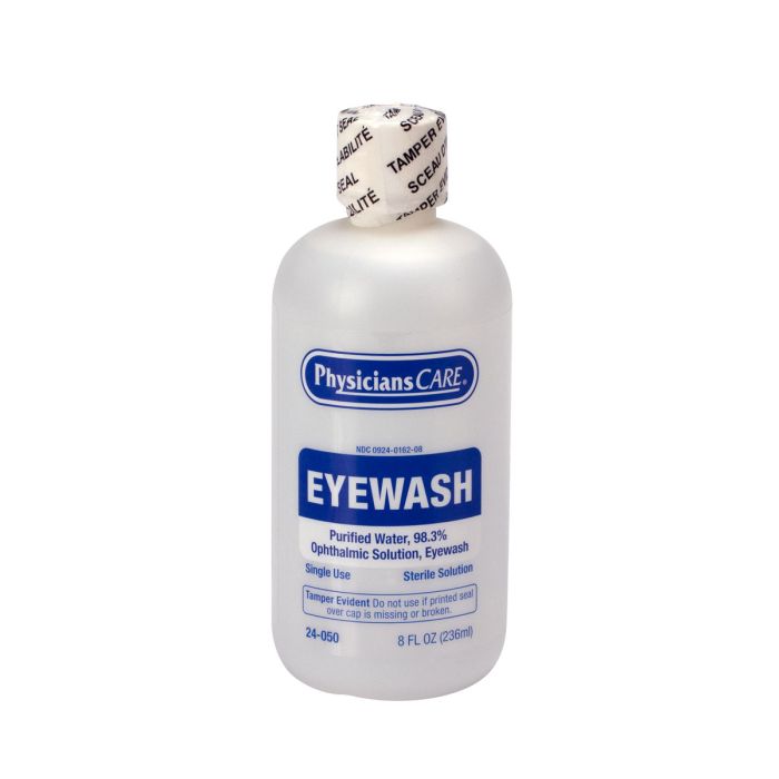 Emergency Eyewash Bottle With Screw Cap (8 oz. Bottle)