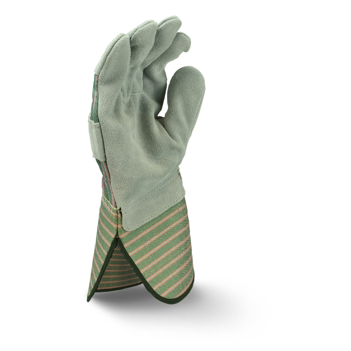 RWG3300G Select Shoulder Gray Split Cowhide Leather Glove with Gauntlet Cuff (Pack of 12)