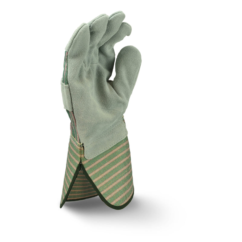 RWG3300G Select Shoulder Gray Split Cowhide Leather Glove with Gauntlet Cuff (Pack of 12)