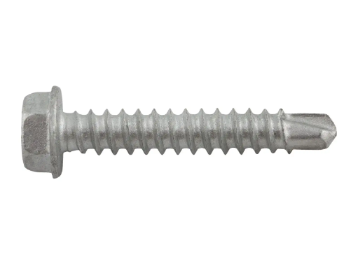 DeWALT TEK-2 DrillIt® Standard Drill Screws, #2 Point Type, 1/4" Indented Hex Washer Head, Zinc Finish