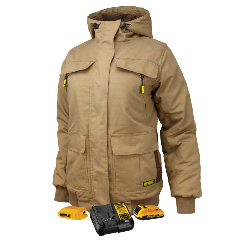 Women’s Heavy Duty Ripstop Heated Jacket Kitted