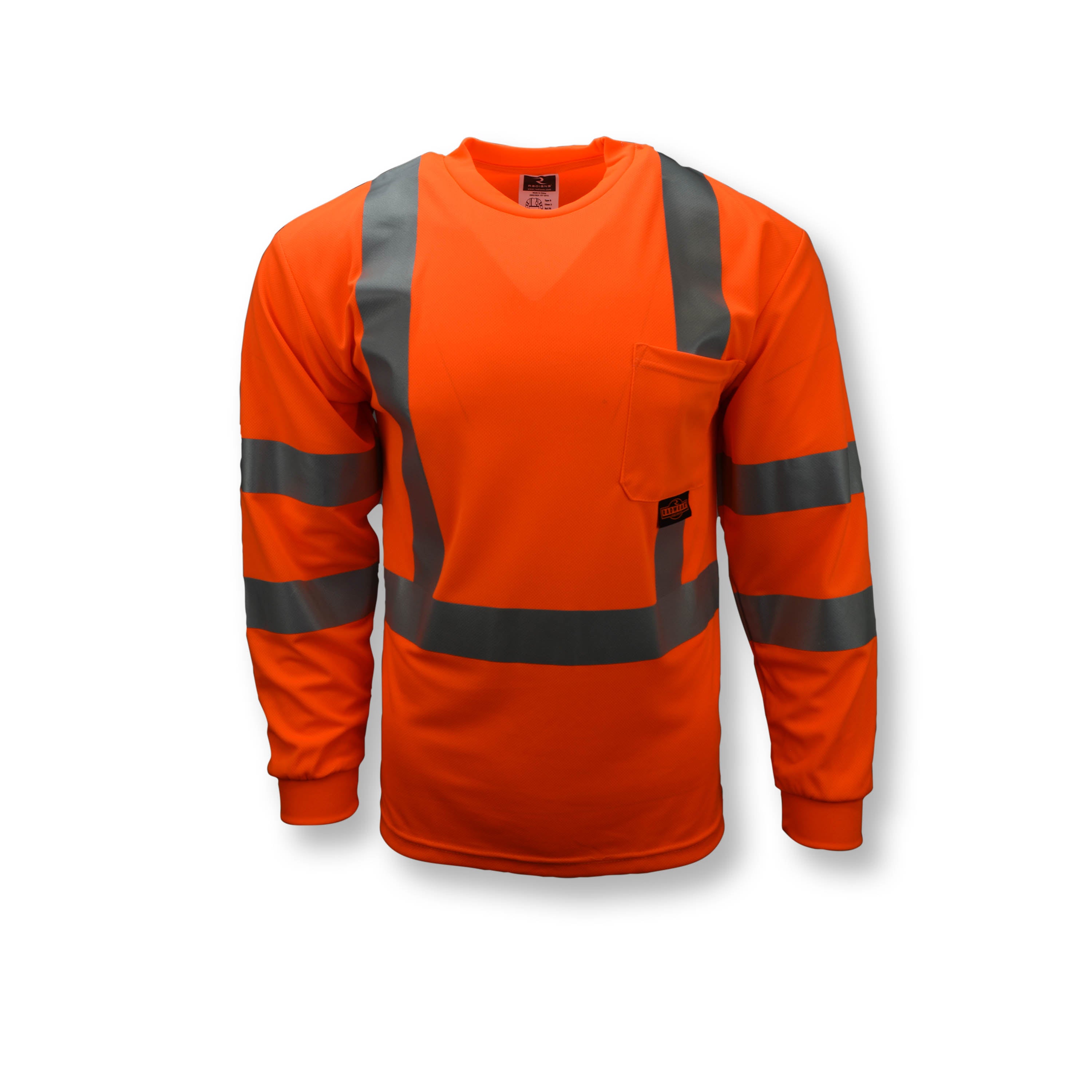 Camiseta de seguridad de manga larga Clase 3 que absorbe la humedad ST21-3
