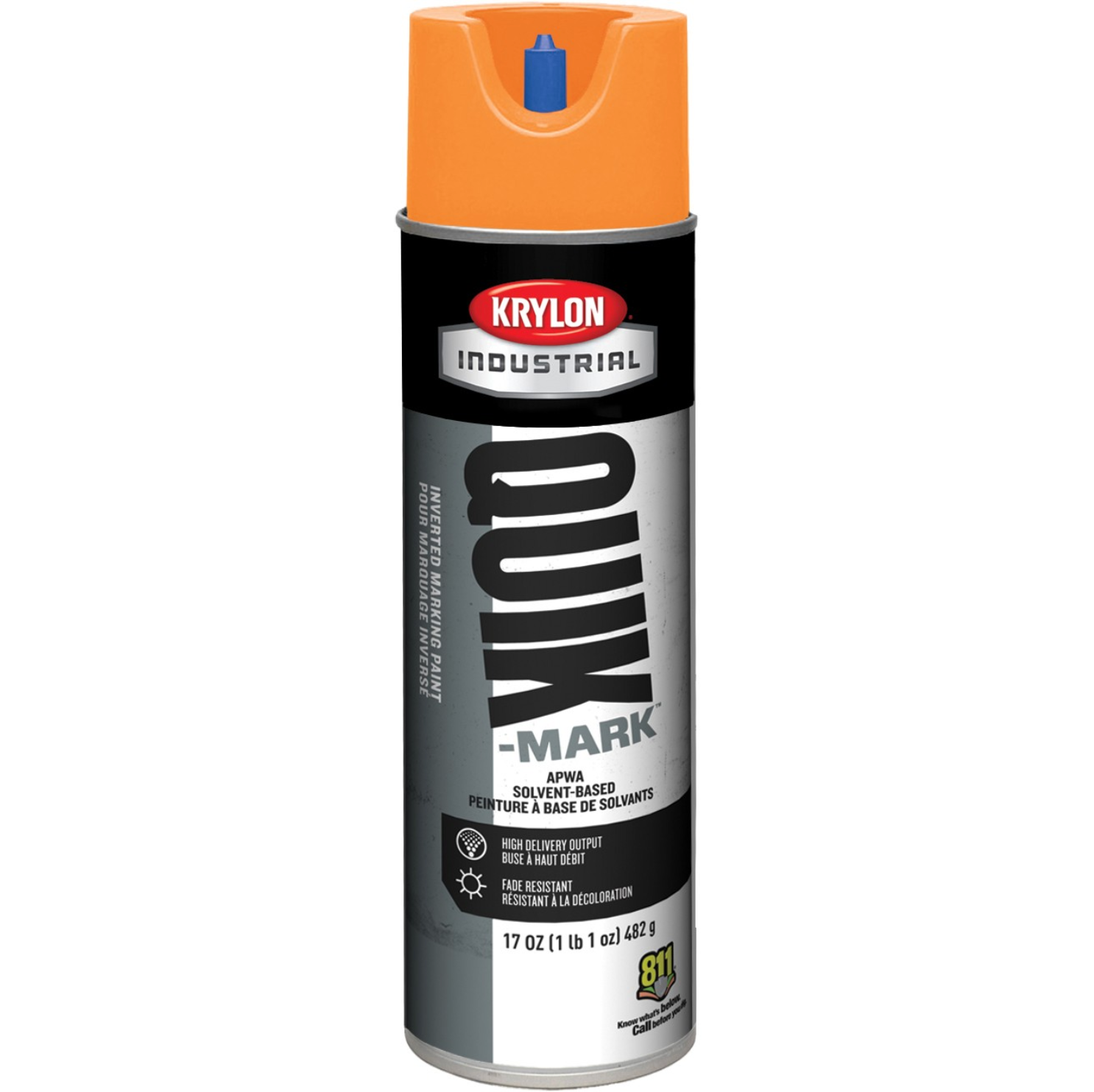 Krylon QUIK-MARK™ Solvent-Based Inverted 20oz Spray Can Marking Paint