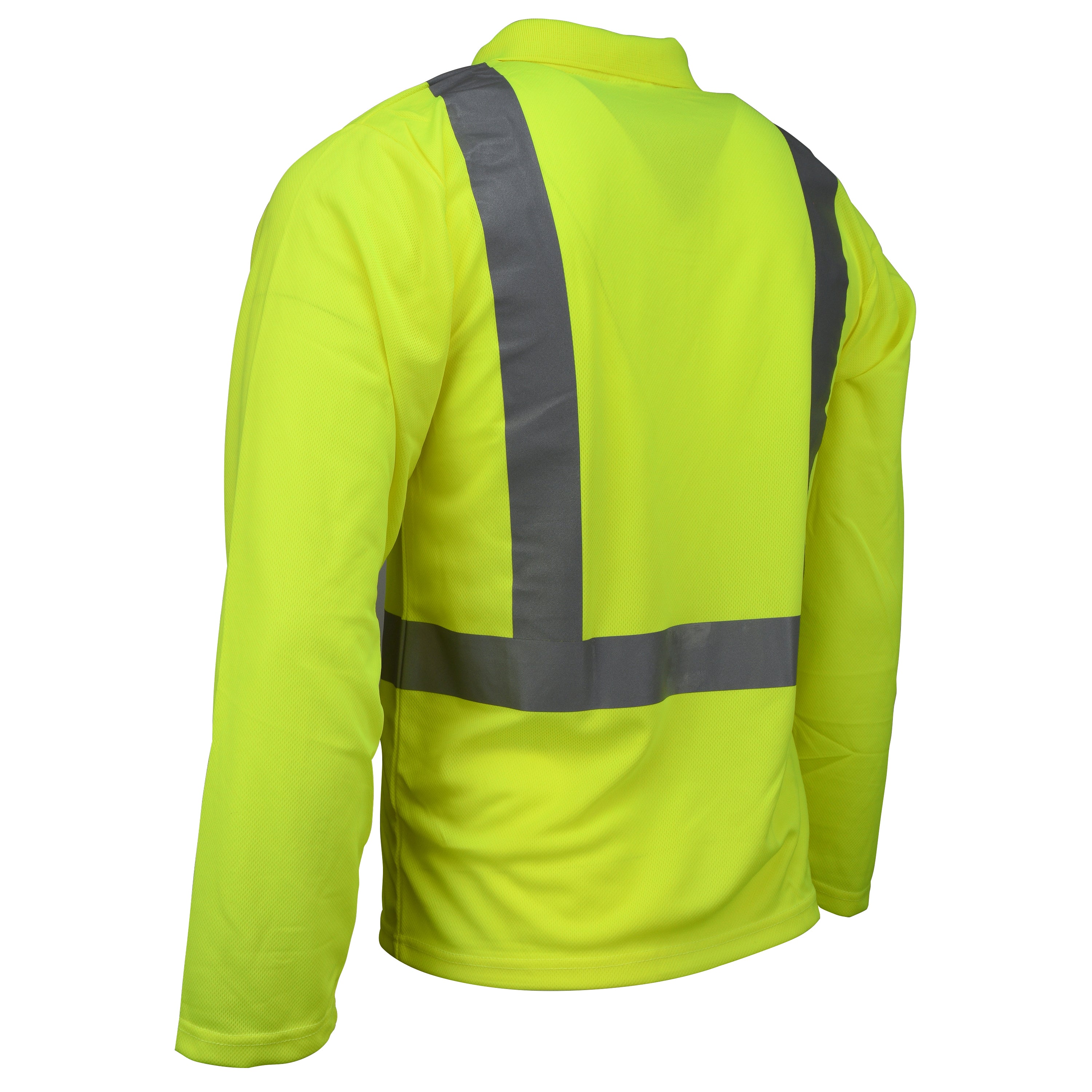 Long Sleeve Safety Polo Class 2 Moisture Wicking ST22
