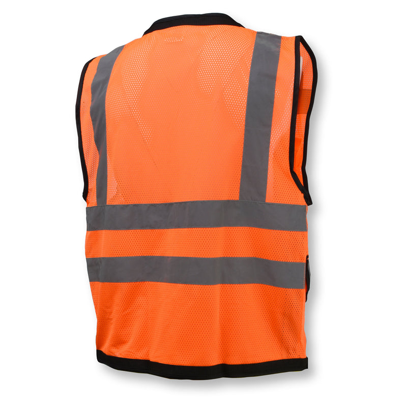 Radians SV59Z-2ZOD Type R Class 2 Heavy-Duty Orange Surveyor Safety Vest + Large Back Pocket