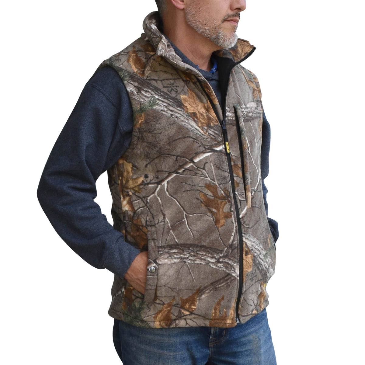 Men's Fleece Heated Vest Kitted - WRYKER Construction Supply