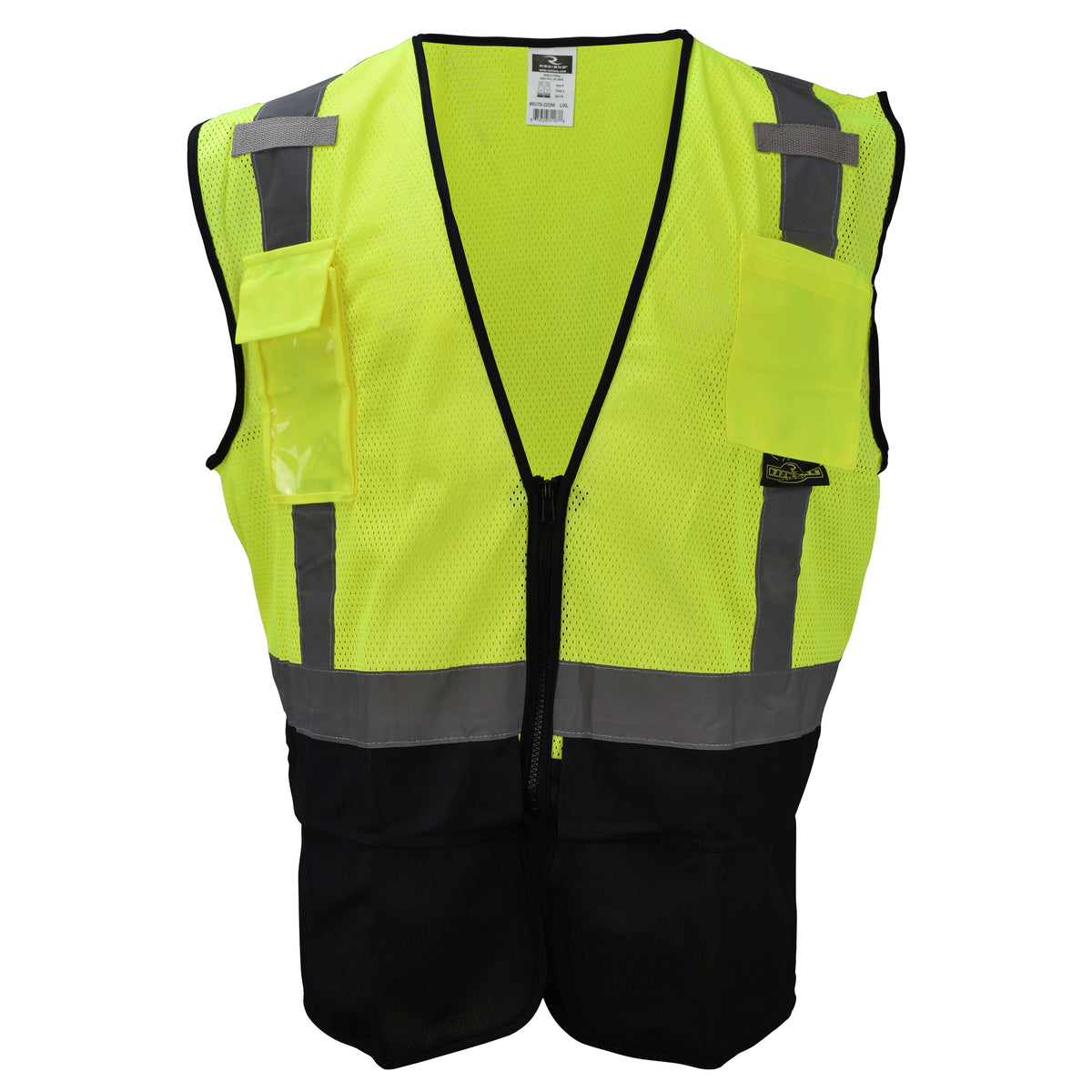 Radians SV7B-2ZM Surveyor Type R Class 2 Black Bottom Mesh Safety Vest
