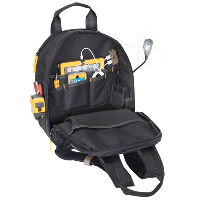 Tool Storage CLC 36 Pocket Universal Charging Lighted Backpack