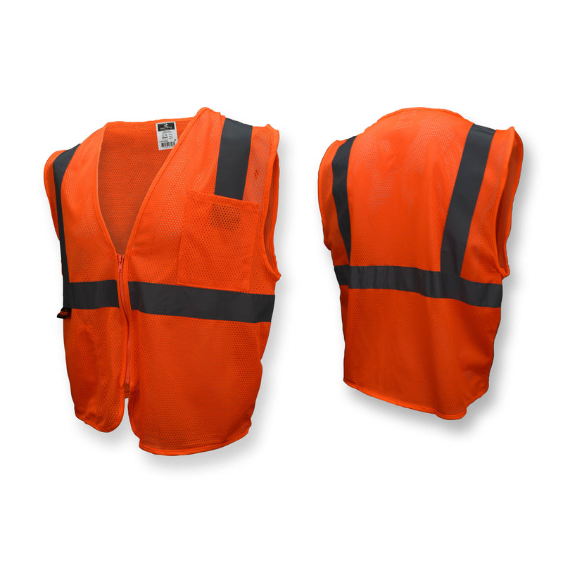 Radians SV2OM Class 2 Orange Mesh Economy Safety Vest