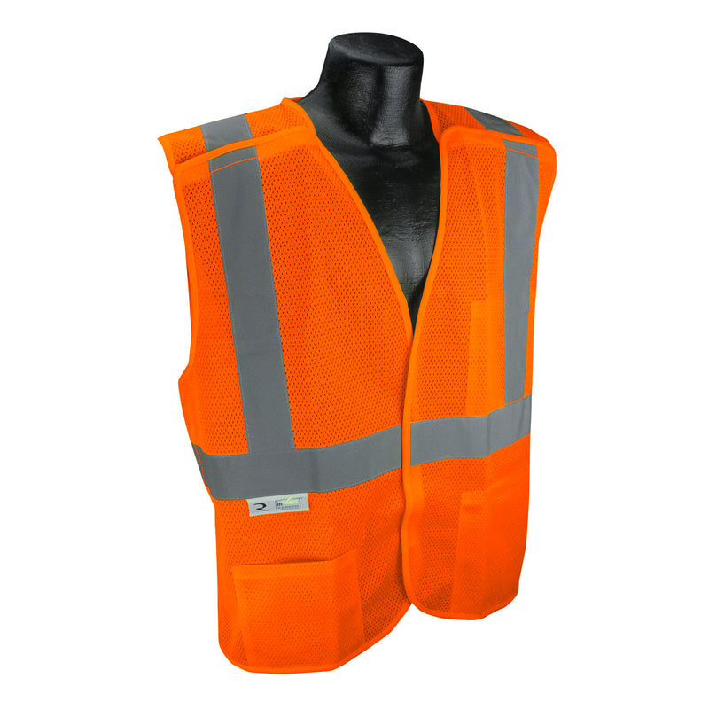 SV4X Economy Mesh X-Back Type R Class 2 Breakaway Safety Vest