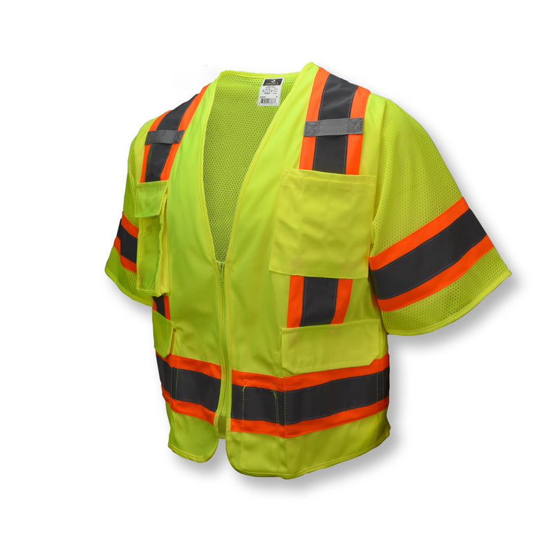 Radians SV63G Class 3 Hi Vis Green Performance Surveyor Safety Vest