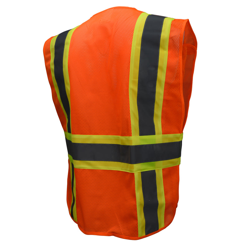 SV24-2 Type R Class 2 Breakaway Expandable Two Tone Mesh Safety Vest