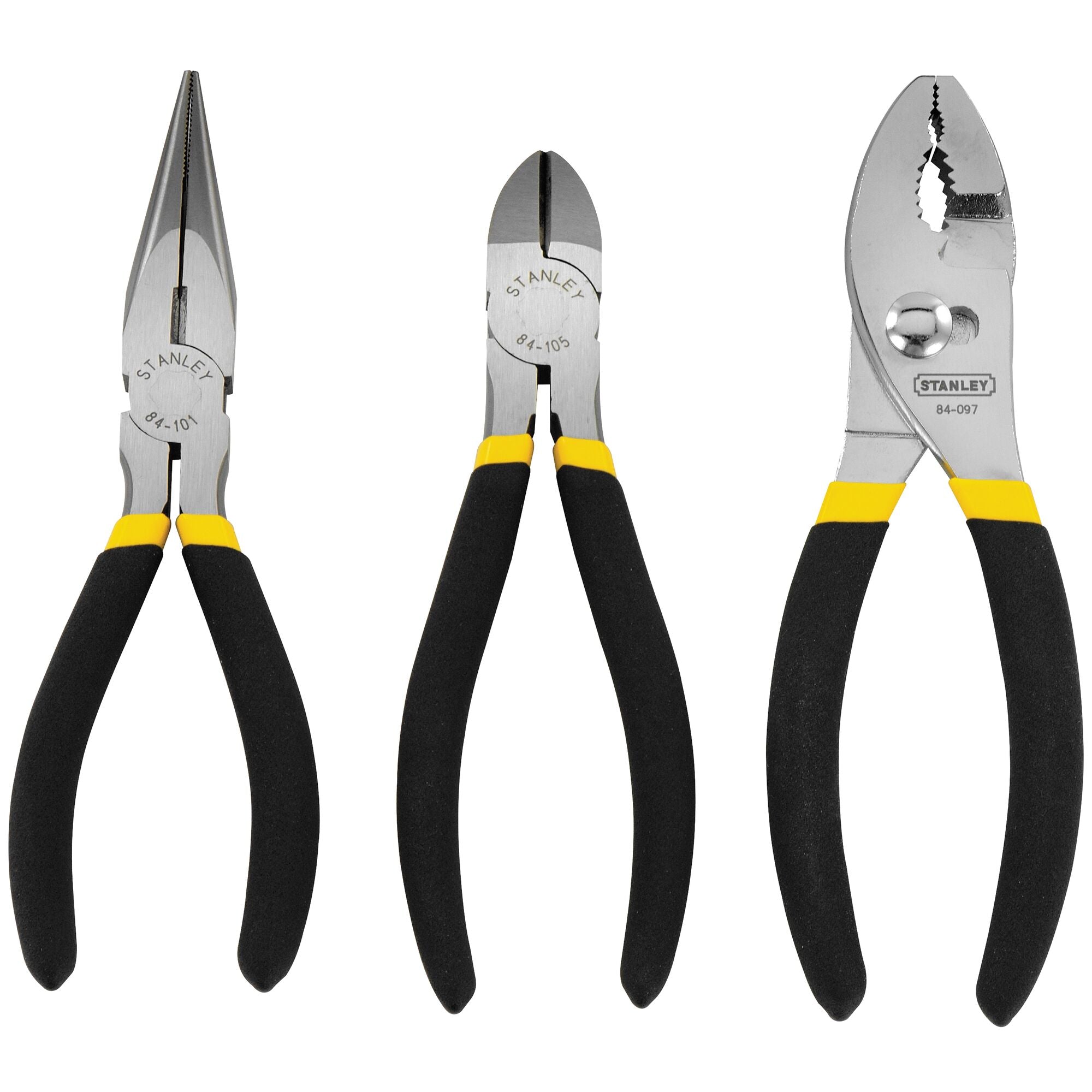 Pliers Set 3 Pc. Needle Nose, Diagonal Cutter, Slip Joint Pliers.  All 6 Inch