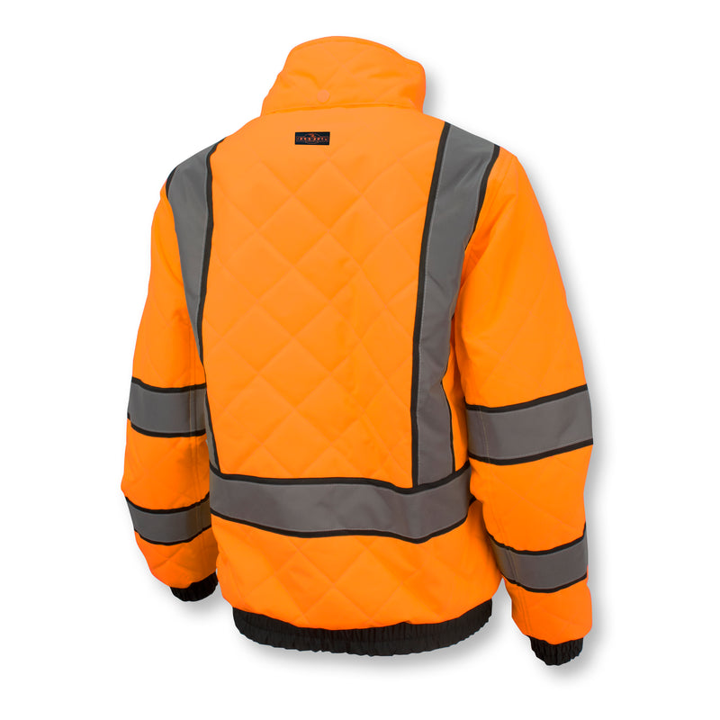 Radians SJ930-3ZOW Women's Class 3 Quilted Bomber Jacket