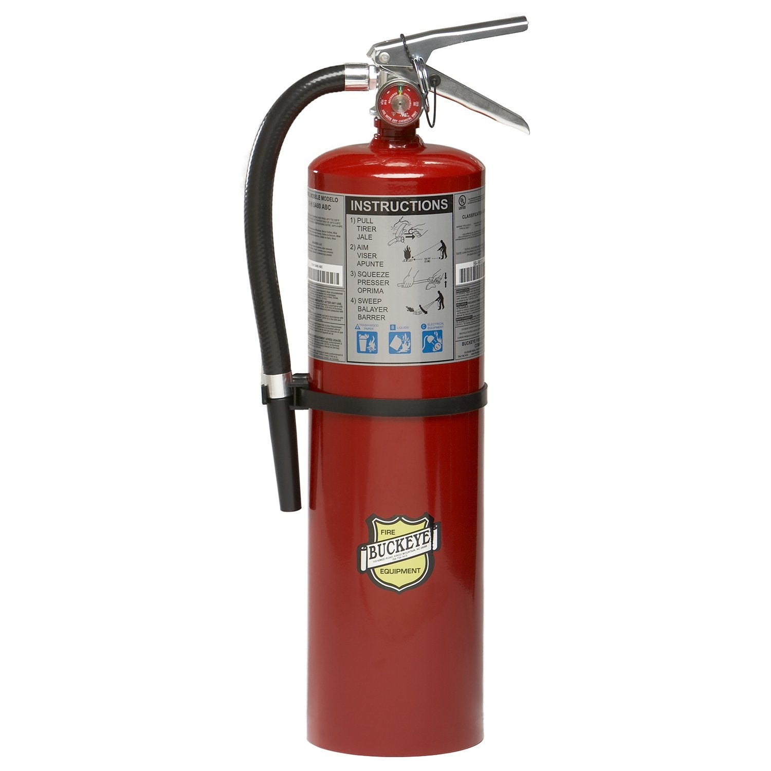 Buckeye 11340 ABC 10lb Dry Chemical Fire Extinguisher