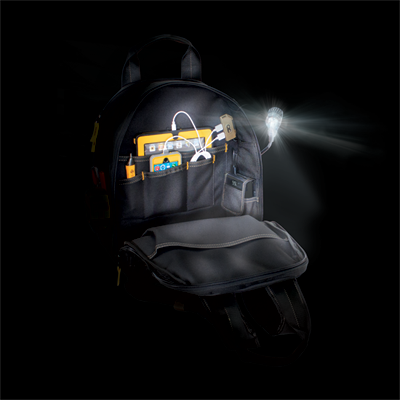 Tool Storage CLC 36 Pocket Universal Charging Lighted Backpack