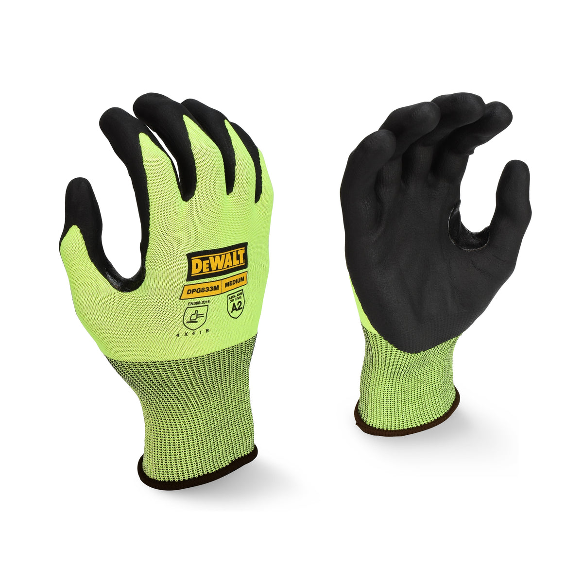 DPG833T Hi-Vis HPPE Cut Touchscreen Glove - WRYKER Construction Supply