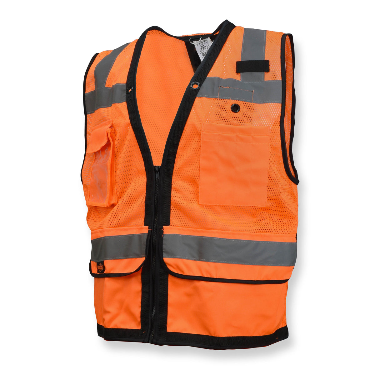 SV59ZT Chaleco con correa para topógrafo de servicio pesado con cremallera