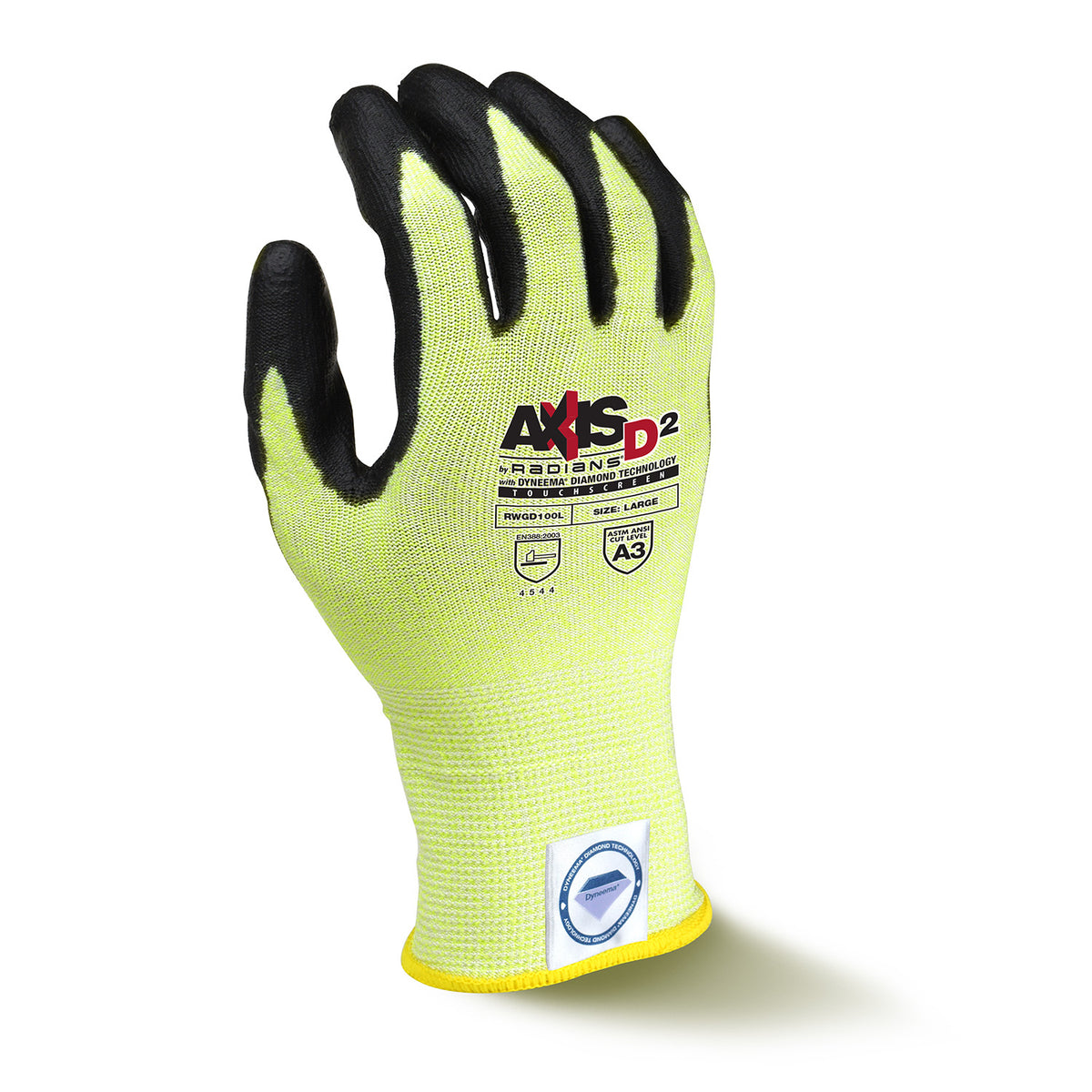 RWGD100 AXIS D2™ Dyneema® Cut Protection Level A3 Touchscreen Glove (Pack of 12)