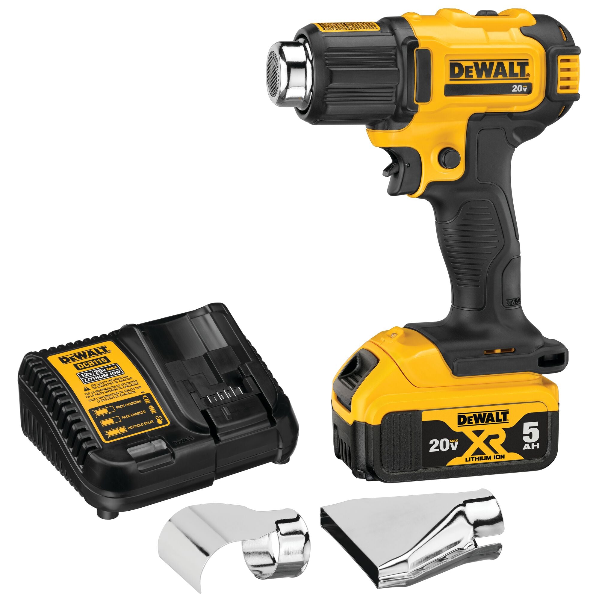 DeWALT Heat Gun Kit Up to 990 Degrees F Comes with 1 Batter and Charger 20 Volt