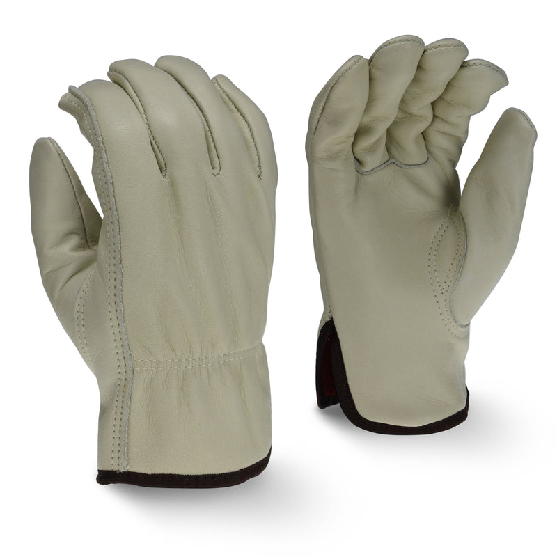 Leather Driver Glove Fleece Lined Size large RWG4225 - Packs of 12